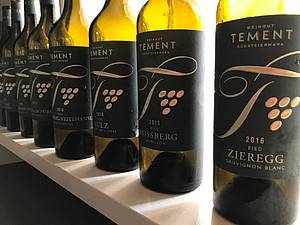 Ochutnali jsme prùøez typickými odrùdami a polohami pro vinaøství Weingut Tement.