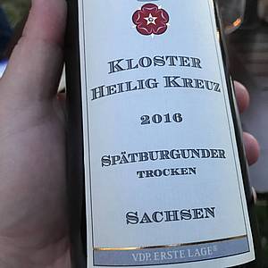 Modré odrùdy a potažmo èervená vína nejsou v Sasku zdaleka tak rozšíøená jako vína bílá, nicménì rozhodnì je potøeba i s nimi poèítat a brát je vážnì. Mým osobním favoritem a vlajkovou lodí vinaøství Schloss Proschwitz je Rulanda modrá, nebo-li Spätburgunder.